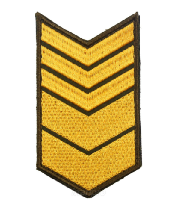 Шеврон по годам службы (годовка) 13 лет службы (выслуги лет), 6х11 см