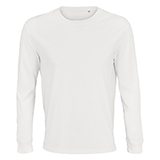 Футболка мужская PIONEER Long Sleeve,белый, M, 100% хлопок,175 г/м2