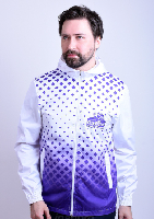 Ветровка Милд с капюшоном унисекс, с частичной запечаткой