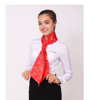 Галстук Лира женский с полной запечаткой