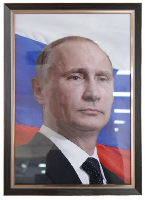 Портрет Путина В. В. 35х50 см, рама под орех Портрет Путина В. В. 35х50 см, рама под орех