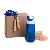 Набор подарочный INMODE: бутылка для воды, скакалка, стружка, коробка, синий