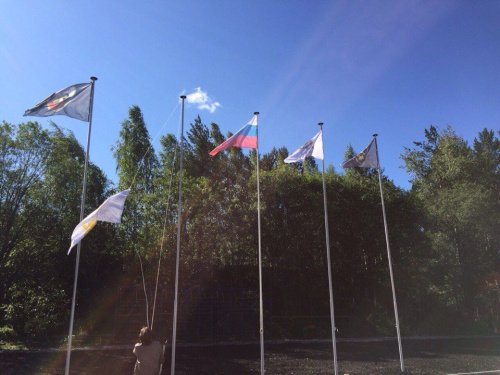 Флагшток уличный стационарный ЭКОНОМ СТАНДАРТ 6 метров