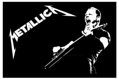 Флаг группы Металлика, Metallica 90х135 см